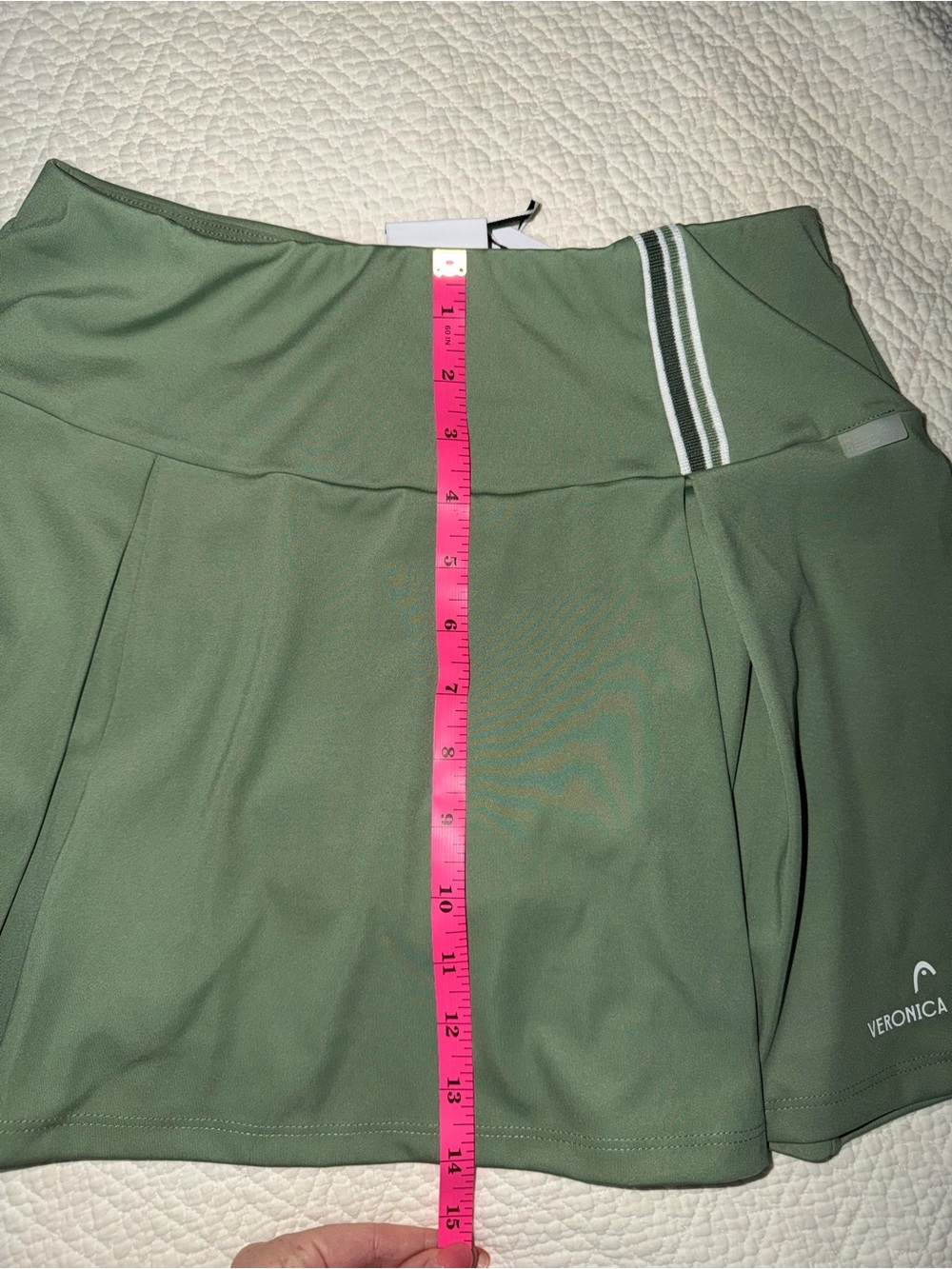 Veronica beard x Head green tennis skirt & tank - matching set (Small) - Picture 12 of 12